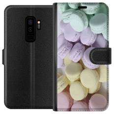 Samsung Galaxy S9+ Svart Plånboksfodral Macarons