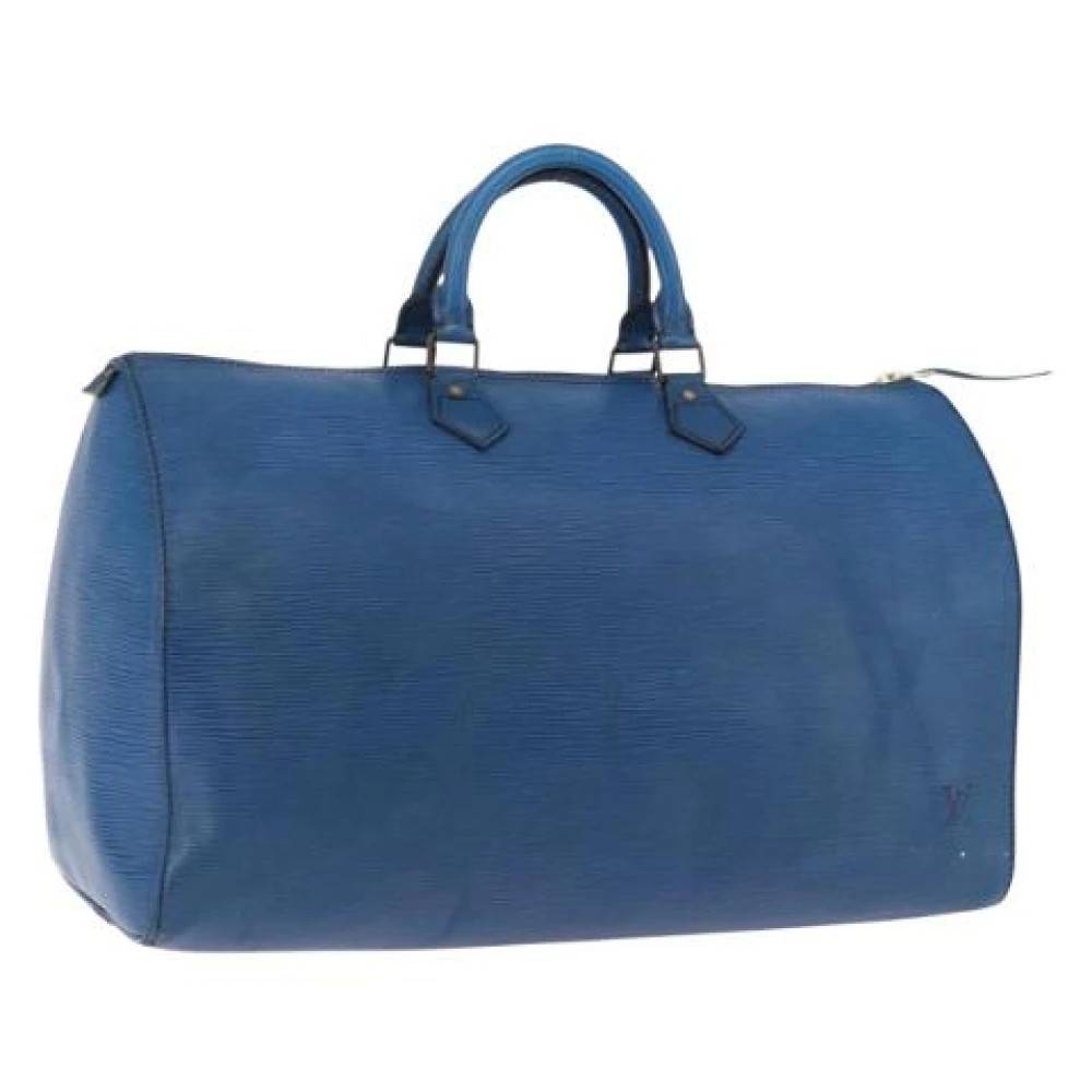 Louis Vuitton Vintage Pre-owned Speedy 40 Håndtaske - Vintage - unisex - Blå - ONE SIZE - Læder