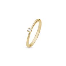 Mary Diamantring i 8 kt guld med lab-grown brillant på 0,03 - 0,20ct