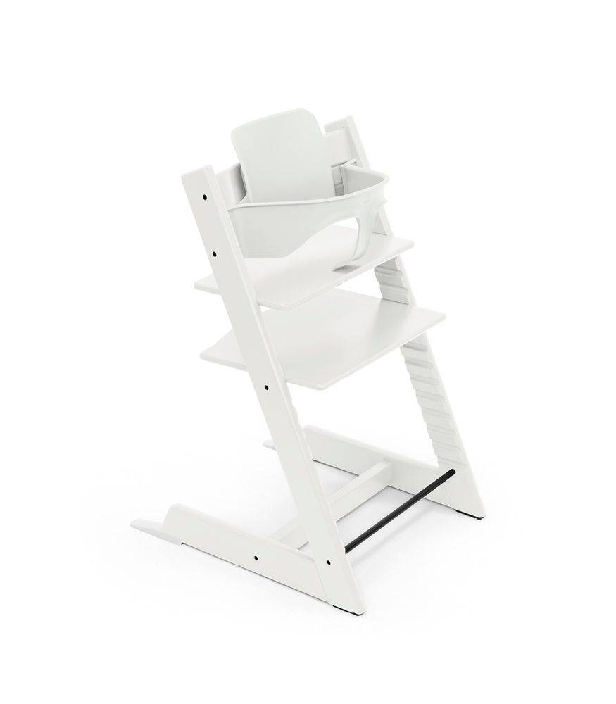 Stokke® Tripp Trapp Hochstuhl Weiß inkl. Babyset