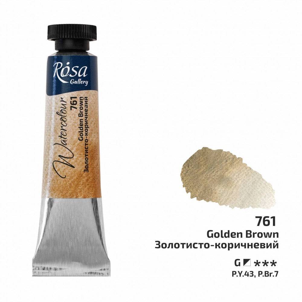 Rosa Gallery akvarellfärg tub 10 ml 761 Golden Brown