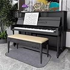 Qesjodfu Piano-skyddsmatta, ljudisolerande matta för piano, ljudisolerande, halkfri matta, ljudisolerande golvmatta, ljudisolerande filtar, 160 x 70 cm + 115 x 48 cm
