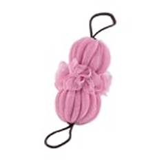 Kroppsborste i silikon Badhandduk lång band bad handduk stark gnidning dekontaminering vuxen frågar inte om ryggsubblar band bad blomma loofah Tillbaka skrubberbricka (Color : B)