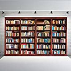 Bakgrund för fotografi bibliotek bokhylla foto bakgrund bås studio tillbaka till skolan Y 300 x 200 cm