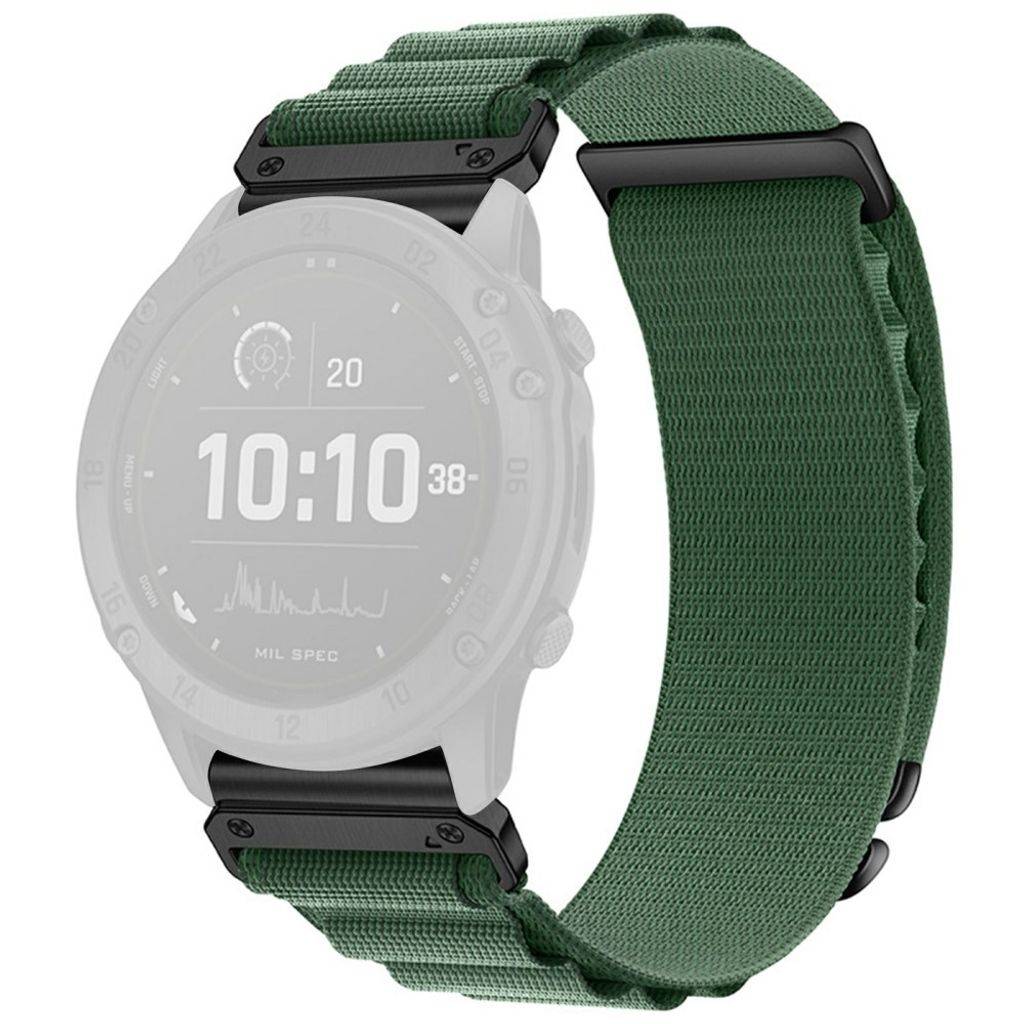 Garmin Fenix 8 Pro/Quatix 8 51mm sport klockarmband i nylon - Grön