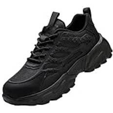 Safety Trainers Steel Toe Cap Trainers Men Lightweight Breathable Work Shoes 6KV Insulated Protective Footwear