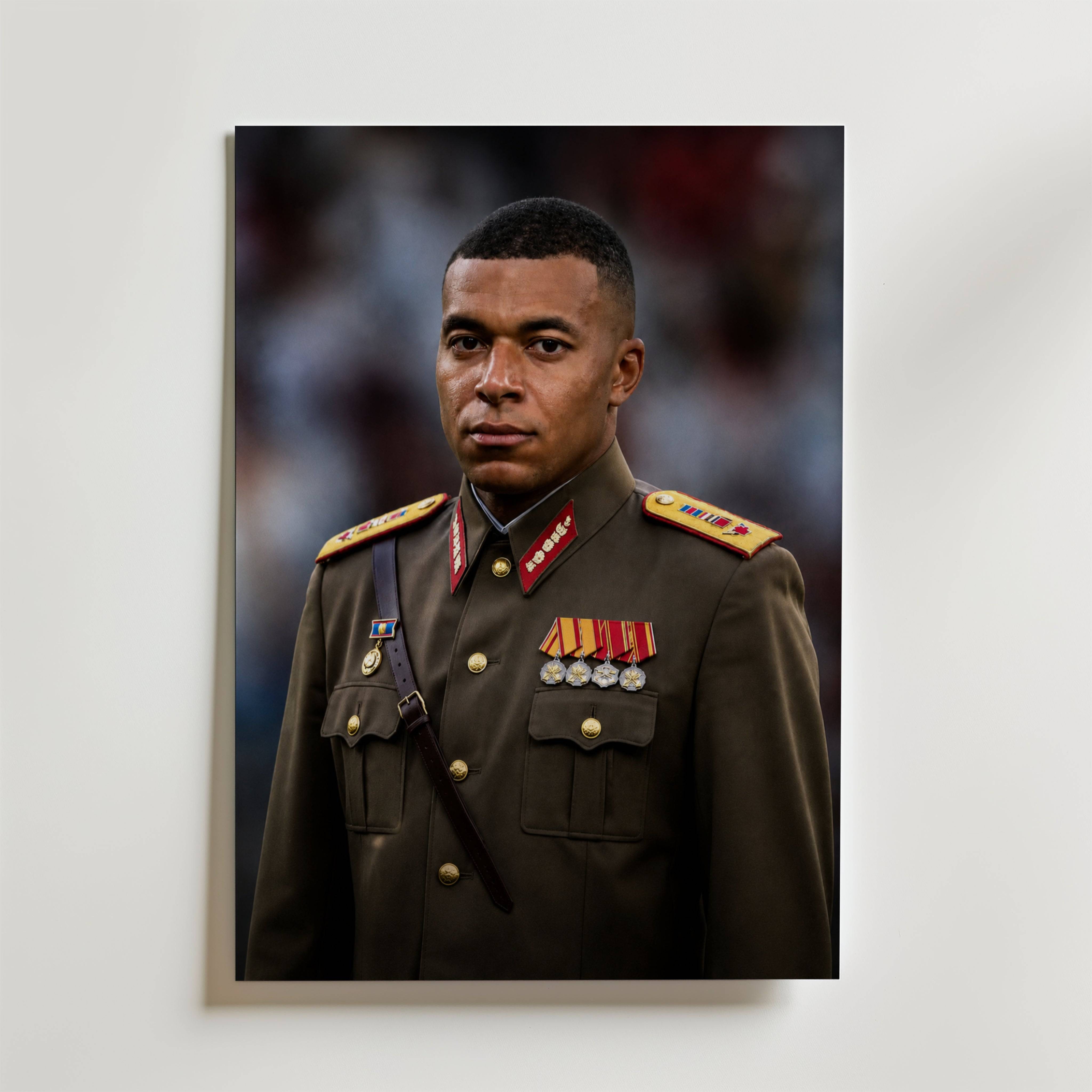 Dictator Mbapp� Poster - Premium Canvas 70x100 cm Utan passepartout