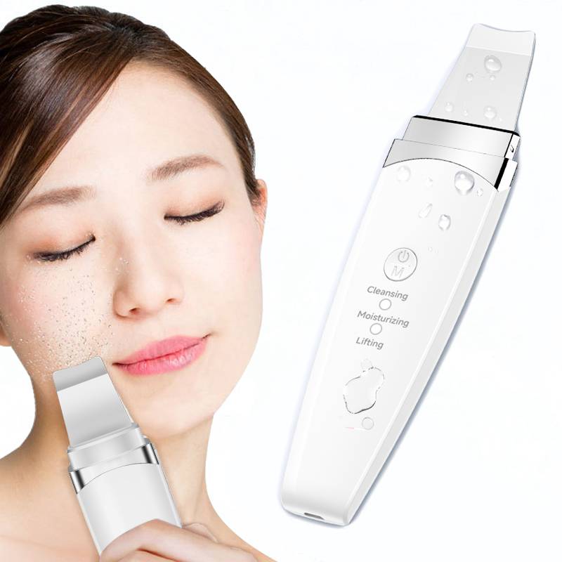 Beauty Blackhead Face Spatula Ultrasonic Facial Cleaner Face Scrub Beauty Care Skin Scrubber dermaplaning facial