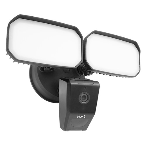 ESP Wi-Fi Smart Security Camera with Flood Lights - Black