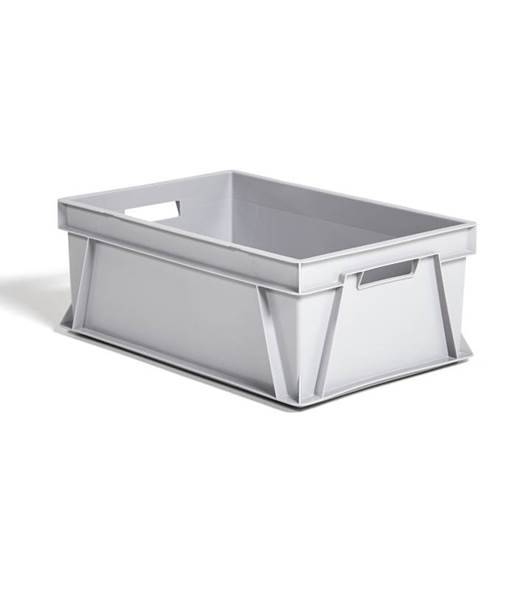 Eurokasser Arca systems, 40 l, LxBxH 600x400x230mm, PEHD, grå, fødevar