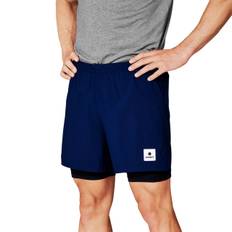 Saysky Pace 2 in 1 Shorts 5", Blue - S