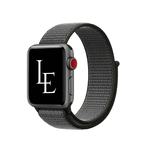 Apple Watch (38/40/SE/41/42mm) - L'Empiri™ Nylon Velcro Rem - Stonegrey