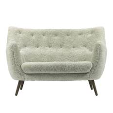 House of Finn Juhl - Poet Sofa, Walnut, Leather Group 4 Sheepskin, Moonlight - Sofaer - Finn Juhl - Hvid