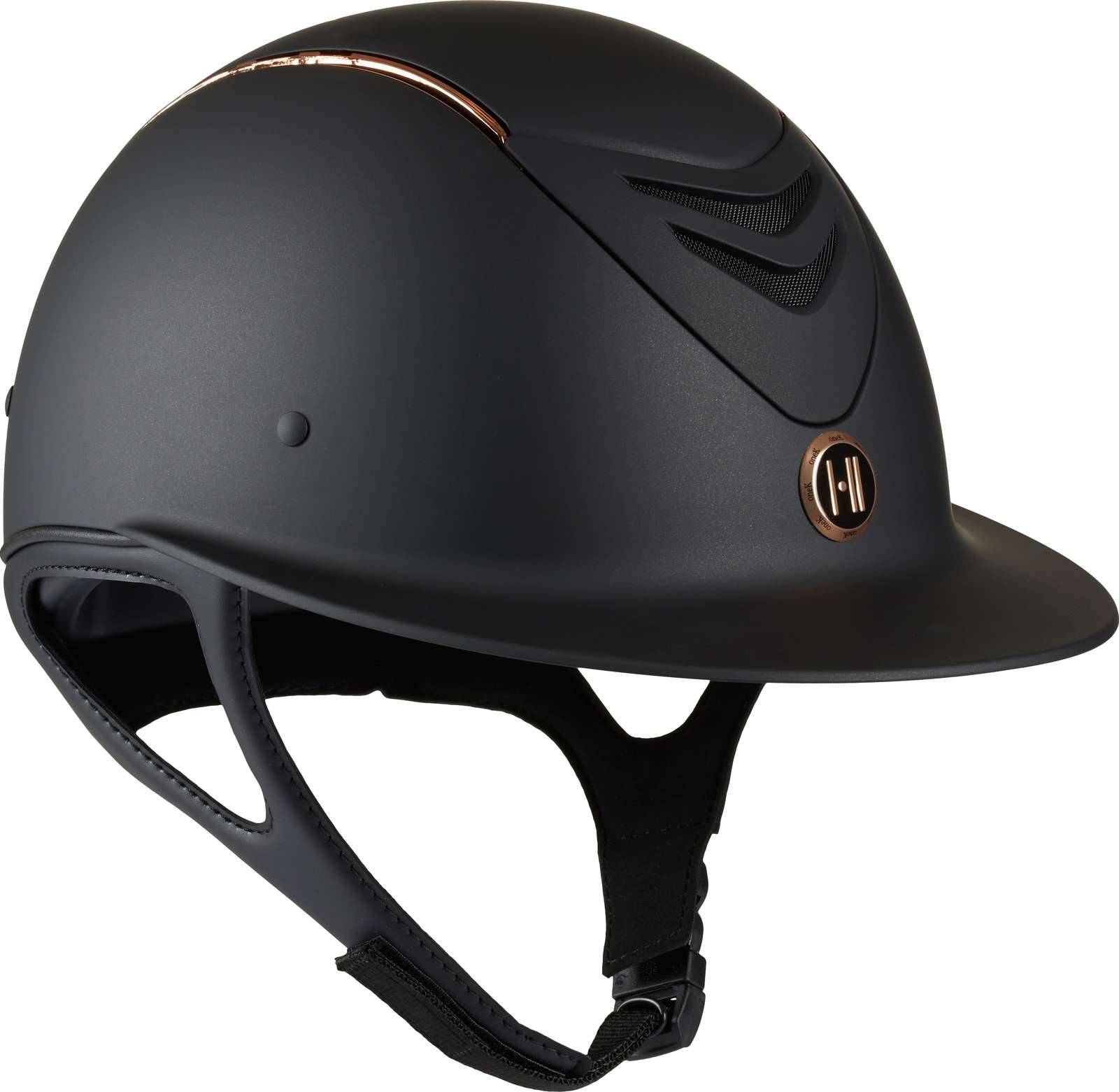 One K Defender Avance Matt Rosegold Pipe ridehjelm med bred skygge - 1 / Sort.