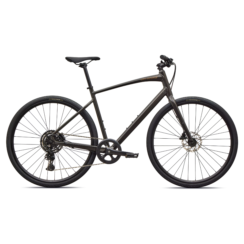 Specialized Sirrus X 2.0 - Gloss Metallic Obsidian / Burnt Gold Metallic Frost Reflective - S - Cykel.