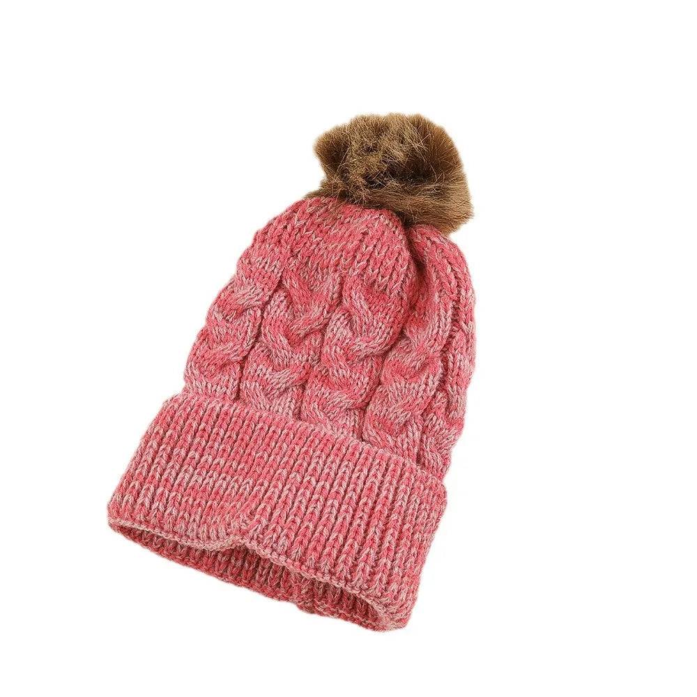 Mini Fashion™ - Eget typsnitt - Mössa med tofs Röd / 8 | Pedagogiska Träleksaker