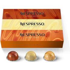 Nespresso Vertuo Barista Creations Vanilla Custard Pie, Caramel Cookie, Hazelino Muffin, 30 Kapseln