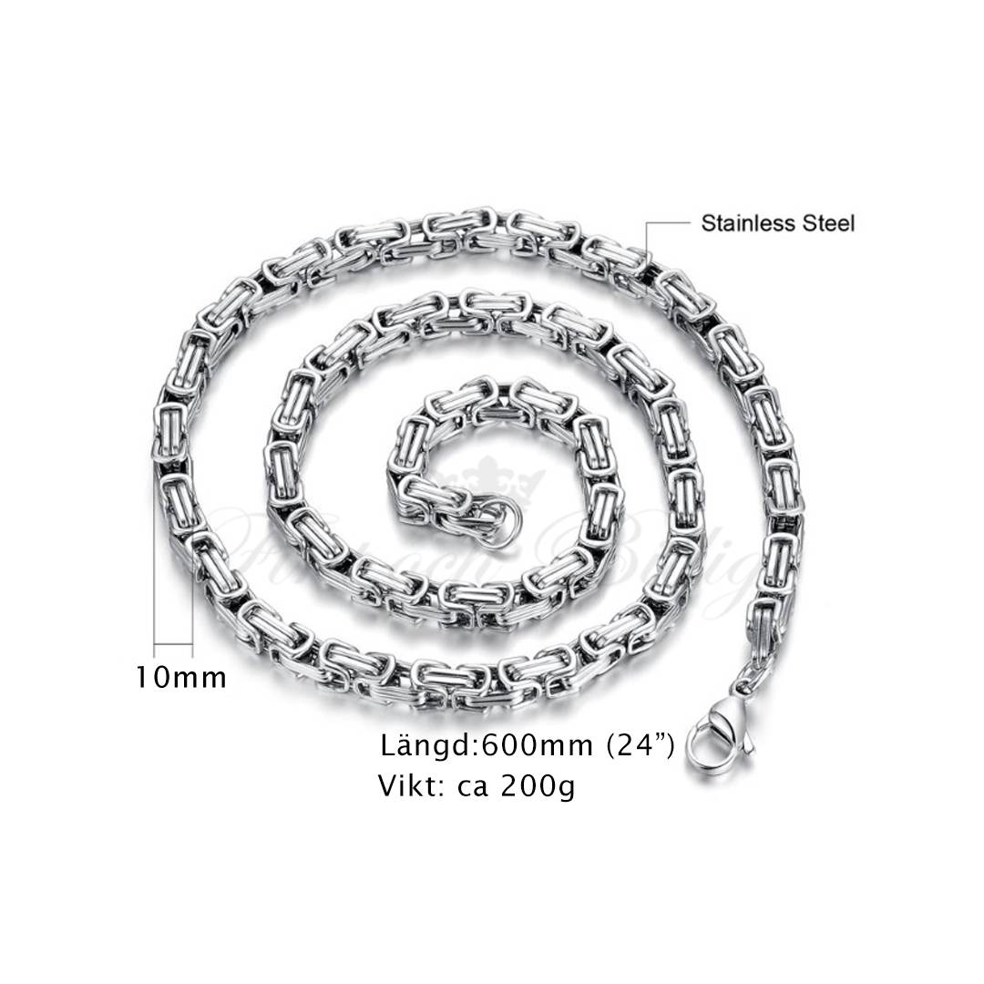 Kejsar Halsband - 316L Stål 200g 10mm*600mm - Kejsar Steel