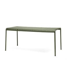 HAY Palissade Havemøbelsæt - Table 170 x 90 cm + 2 x chair + Dinning Bench Armrest - Olive