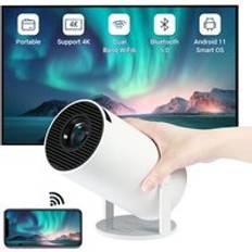 Factory HY300 720p 4K 120ANSI Home Theater Projector WIFI6 Smart Android 11 Video Projecteur Portable Mini Projector Dual WIFI