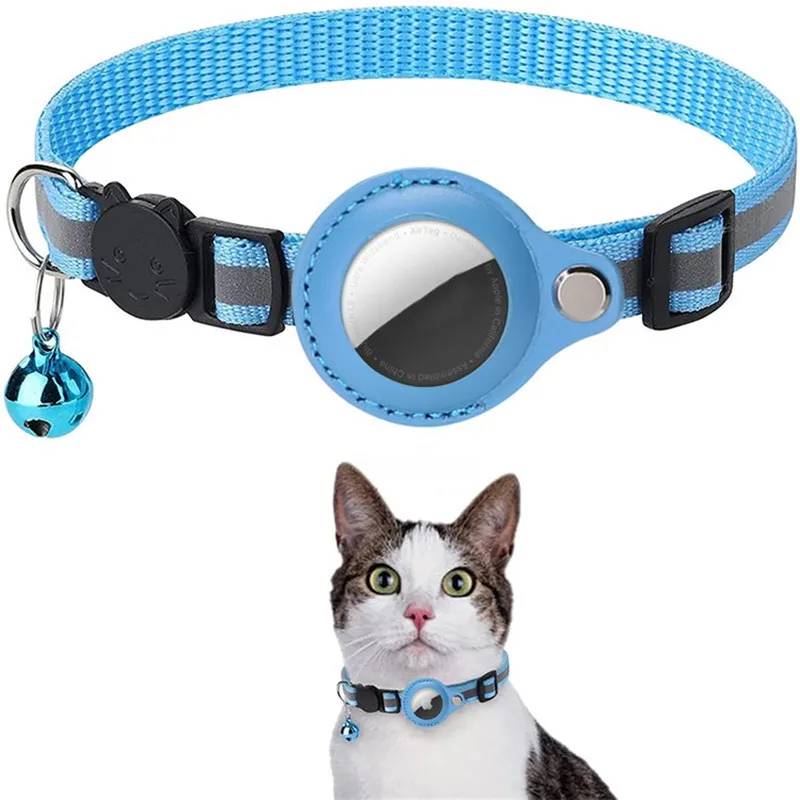 Trolsk Halsband för Husdjur (AirTag) - Blå