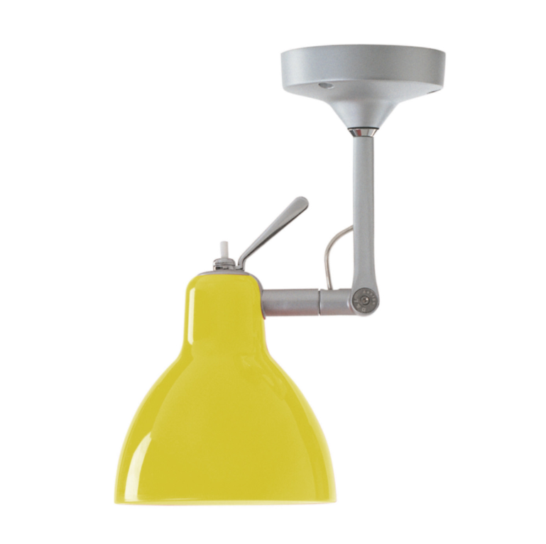 Luxy H0 væg/-loftlampe fra Rotaliana - Aluminium / Gul