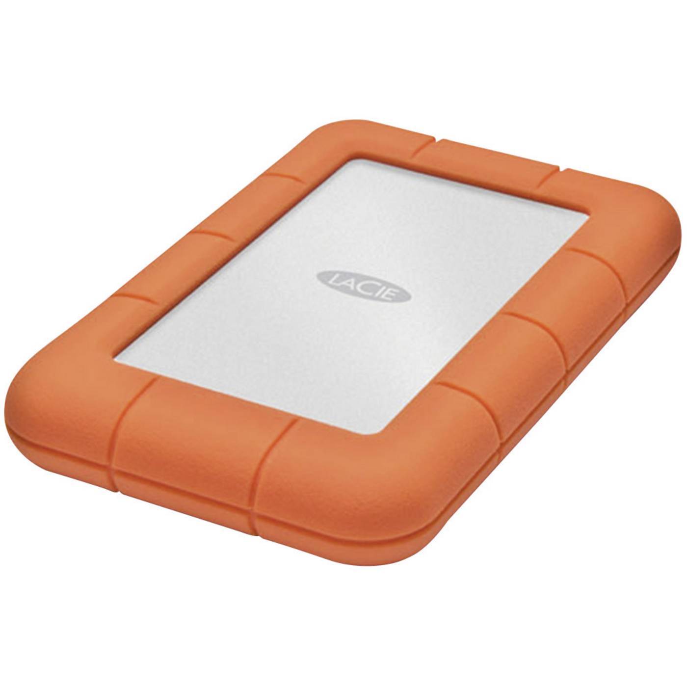 LaCie Rugged Mini 5 TB Extern hårddisk 2.5 USB 3.2 Gen 1 Silver, Orange STJJ5000400