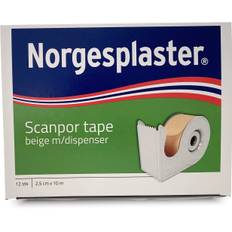 Häfta papper Scanpor - 1,25cmx10m beige hållare - 24 st