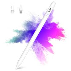 Stylus Pen für Touchscreens Android,Stylus Pencil für Tablet,Tablet Stylus Kompatibel Samsung/Huawei/Tablet/Phone/Lenovo/XiaoMi,Kapazitiver Stift mit 2 Ersatzspitzen,Weiß