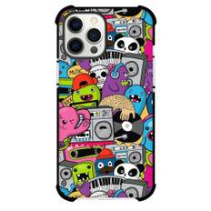 Pop Art Pattern Case For iPhone Samsung Galaxy Pixel OnePlus Vivo Xiaomi Asus Sony Motorola Nokia - Boom Box Doodle Monsters Collage
