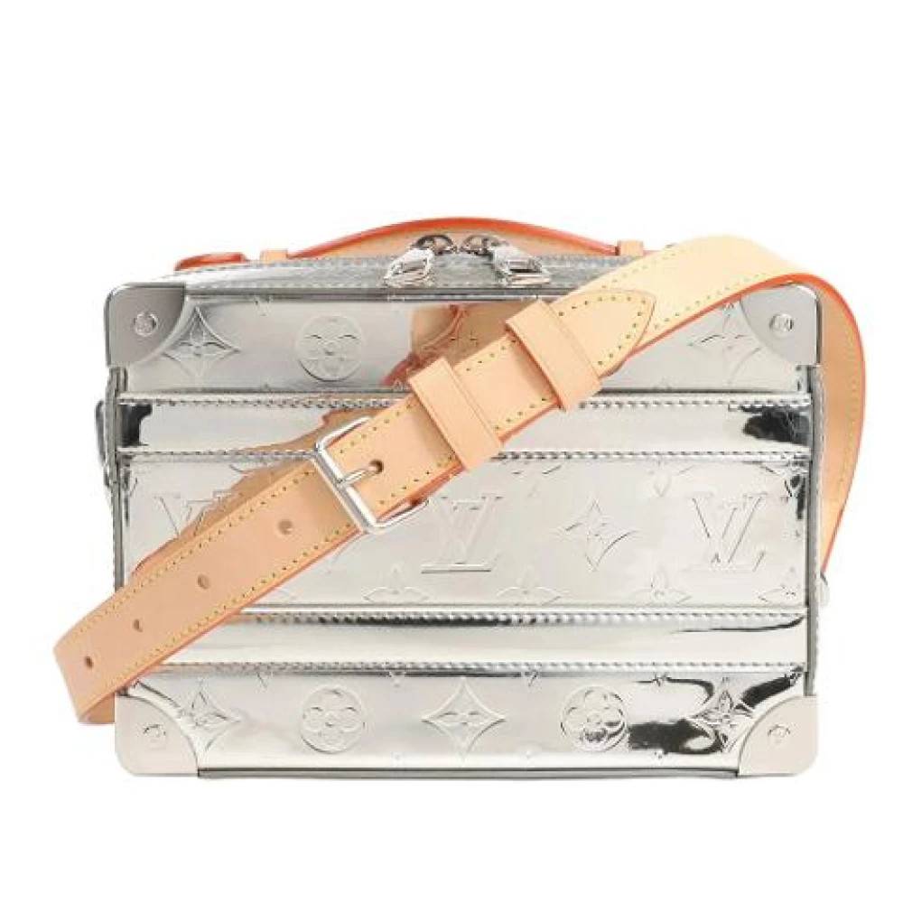 Louis Vuitton Vintage Pre-owned Soft Trunk Small Crossbody Bag - Vintage - Dame - Grå - ONE SIZE - Uld