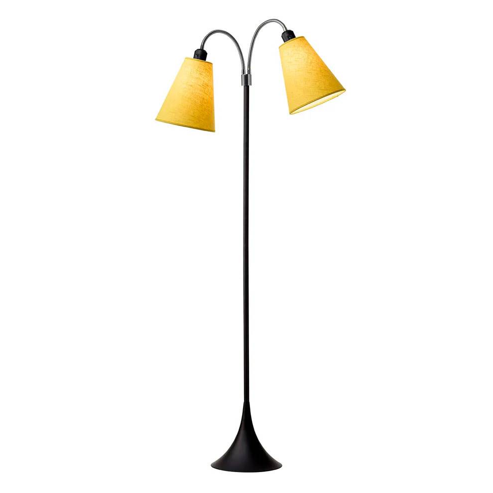 Fodgænger Gulvlampe - Sort - Sennepsgul/Sennepsgul - Nielsen Light