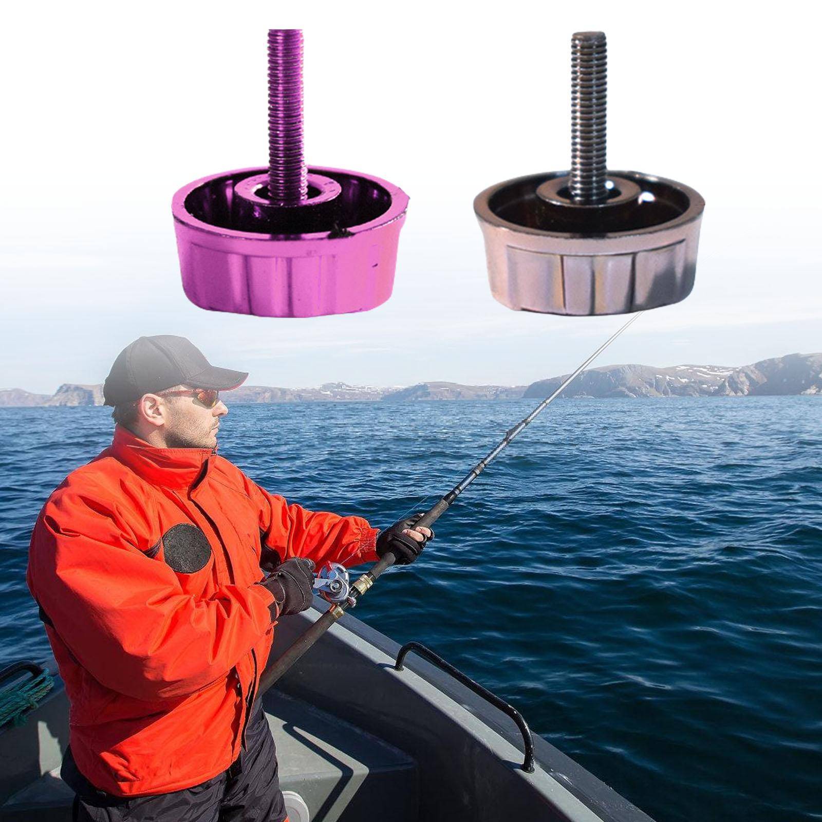 Fiske Spinnrulle Knoppskruv för Rullhandtag Grepp Fiske Rulle Handtag Skruvkapslar Halvmetall Fiske Rulle Handtag Mutter kaffe