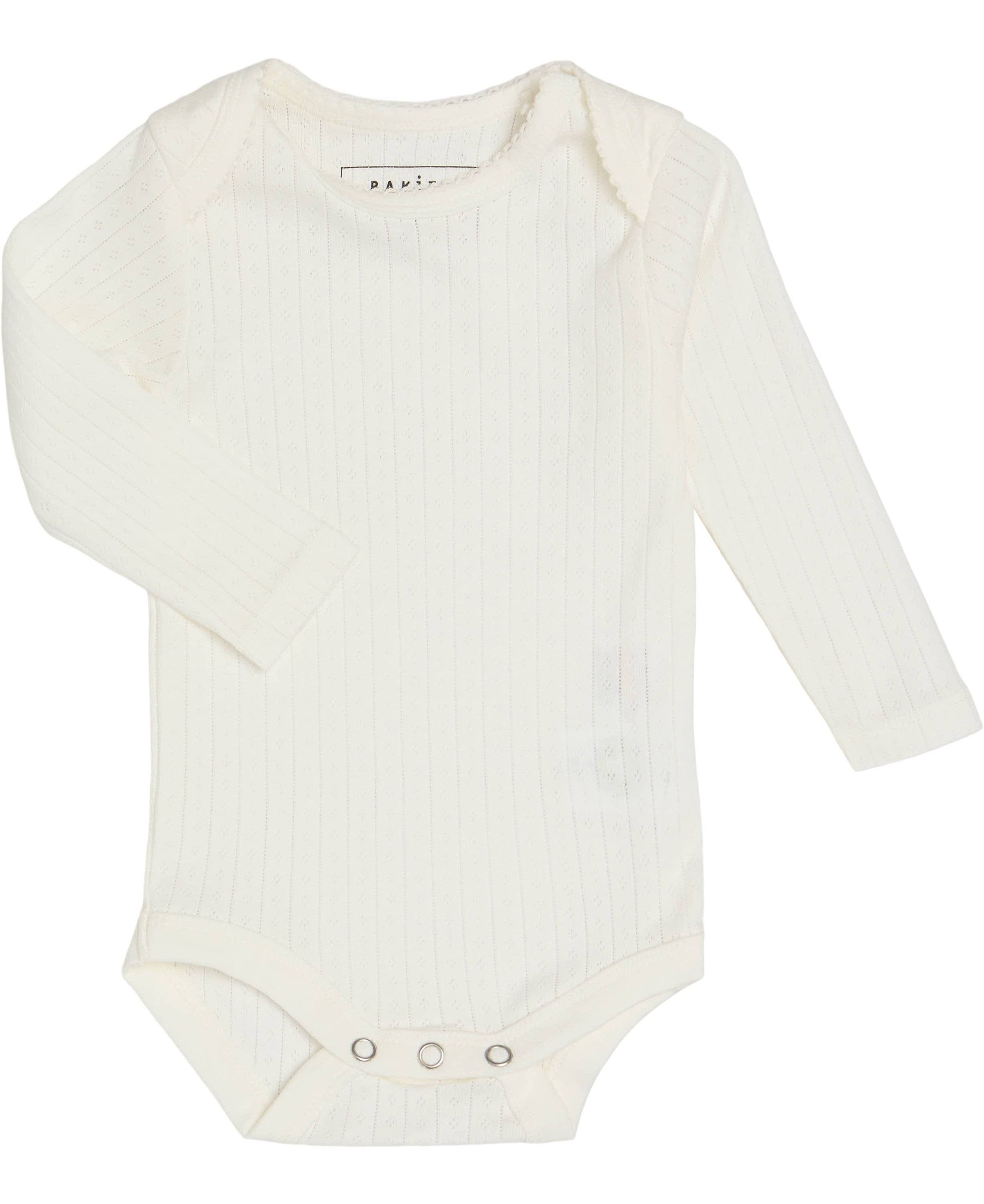 Magasin Malina 3G Str 36 mdr / 98 cm Star White Langærmede Bodies Bomuld.