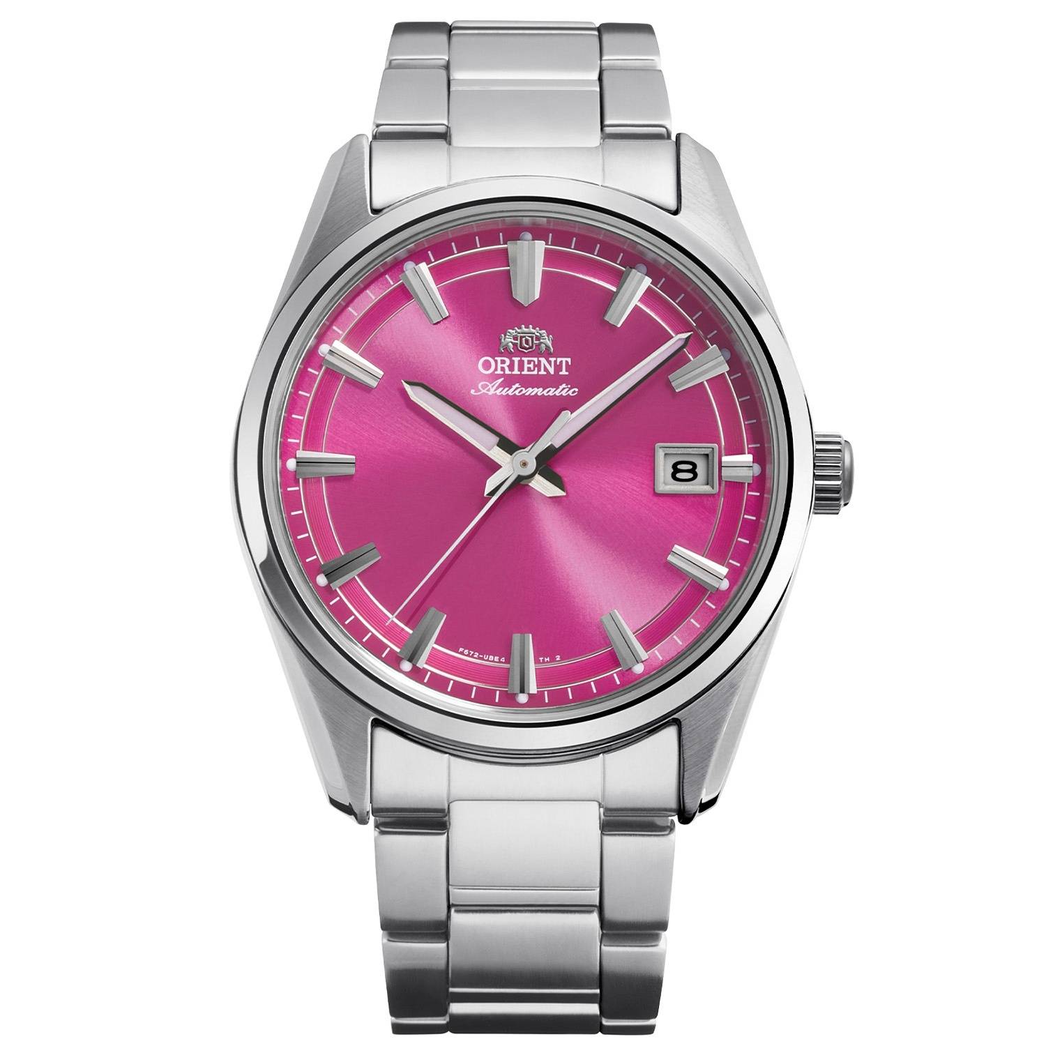 Orient Stretto Date RA-AC0R07P - Herr - 38 mm - Analogt - Automatiskt - Safirglas - Rosa (38 mm)