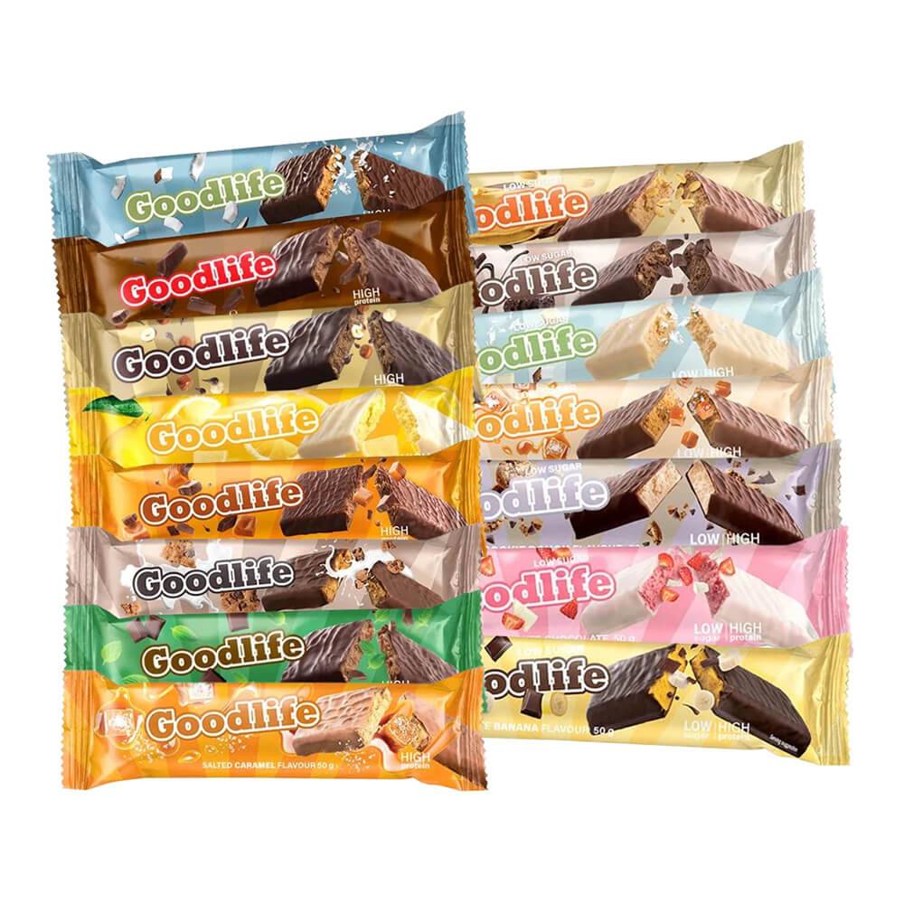 15 x Goodlife Proteinbar Mix, 50 g.