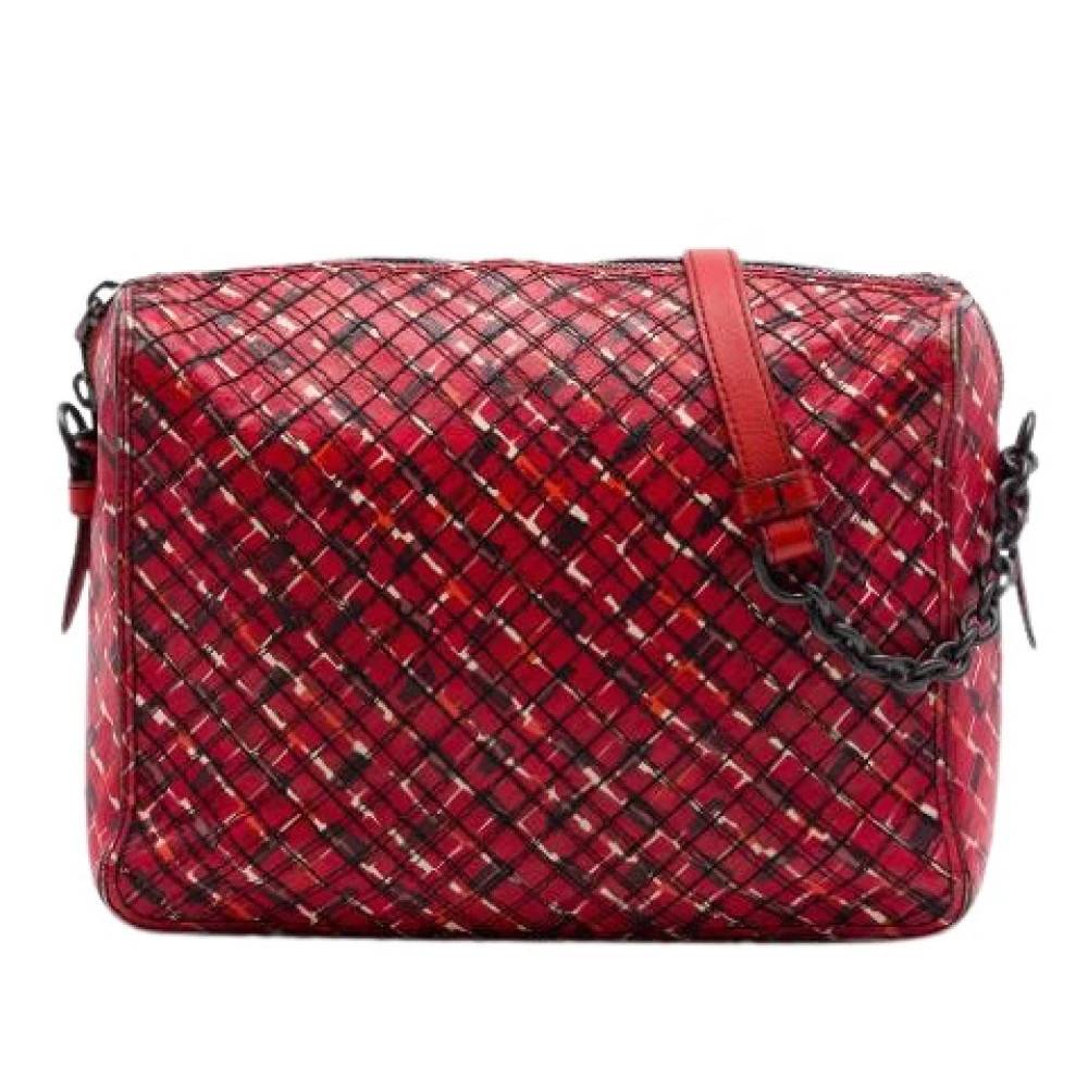 Bottega Veneta Vintage - Pre-owned Printed Leather Crossbody Bag Vintage - Dam - ONE Size - Läder