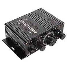 Ljudeffektförstärkare, DC 12V Universal Bluetooth 5.0 Effektförstärkare, 20Hz Till 20KHz 20W X 2 Subwooferförstärkare för Karaoke, Hemmabio, Bilradiosystem