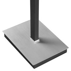 LED-gulvlampe Pulse, sort, højde 150 cm, metal, læselampe