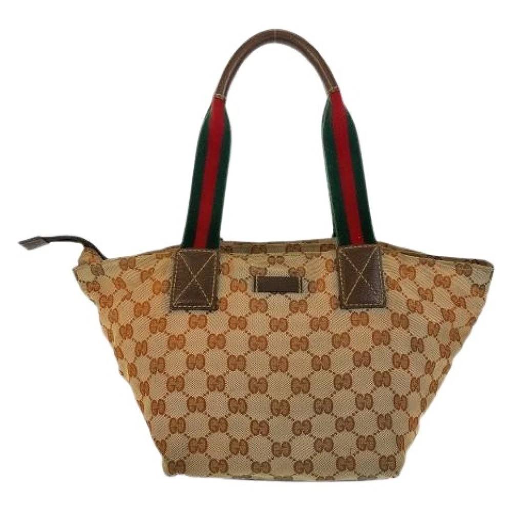 Gucci Vintage - Pre-owned GG Canvas Tote Bag Vintage - Dam - ONE Size - Läder