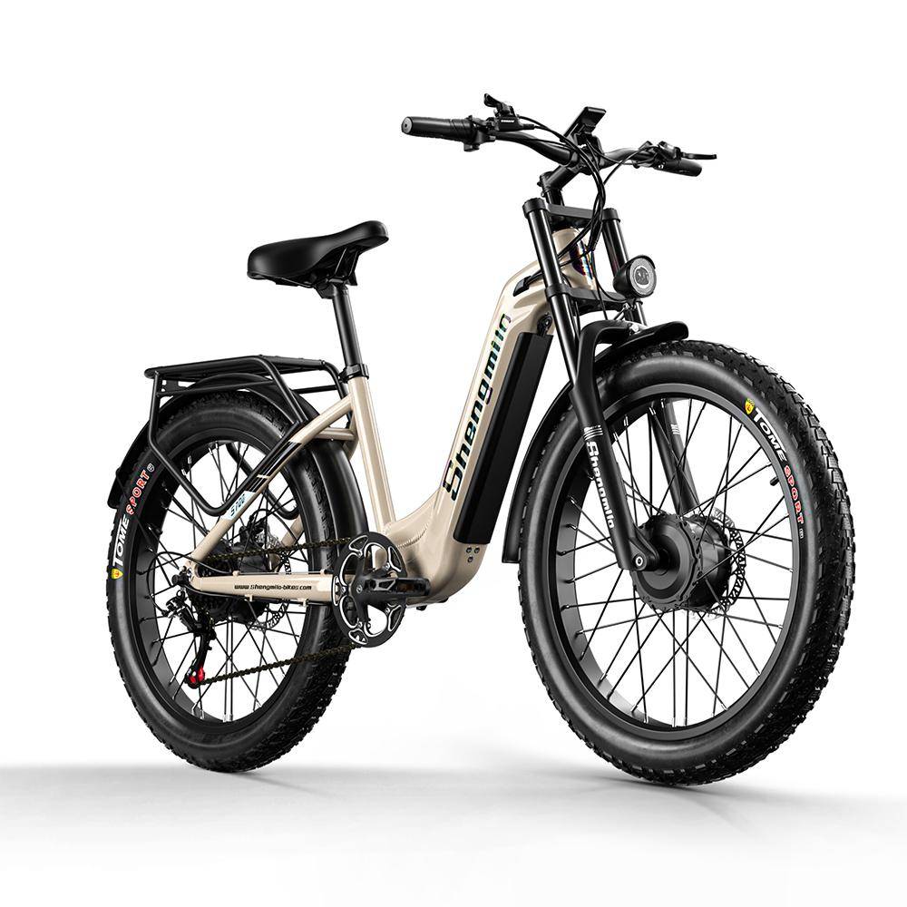 Shengmilo S700 Ebike Mountain Snow Electric Bike 17.5Ah Battery 2000W Dual Motor Eiectric Bicycle 26 Inch City Fat Tire e-bike