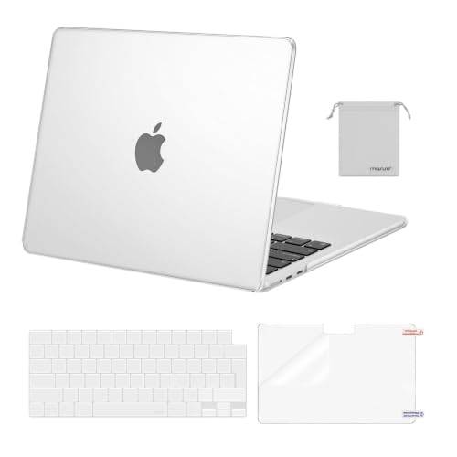 MOSISO Fodral kompatibelt med MacBook Air 13 fodral M5 M4 M3 M2 2026-2022 A3449 A3240 A3113 A2681, fodral för MacBook Air 13,6 tum flytande skärm Retina & Tangentbordskåpa & Film & Väska, Brina