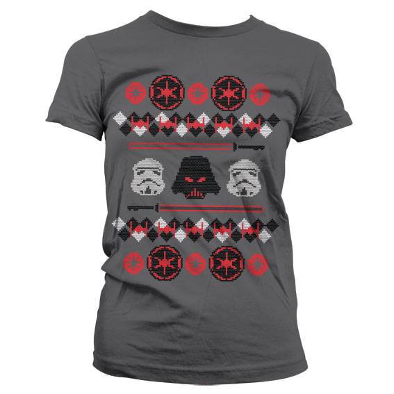 Star Wars X-Mas Knit Imperials T-Shirt Dame - M