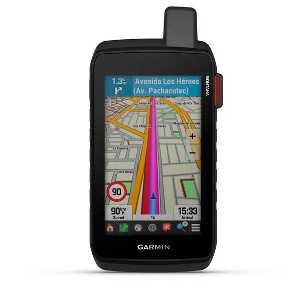 Garmin Montana 710i med europæisk oversigtskort