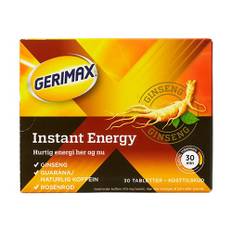 Gerimax Instant Energy - 30 stk. Bedst før 5/25