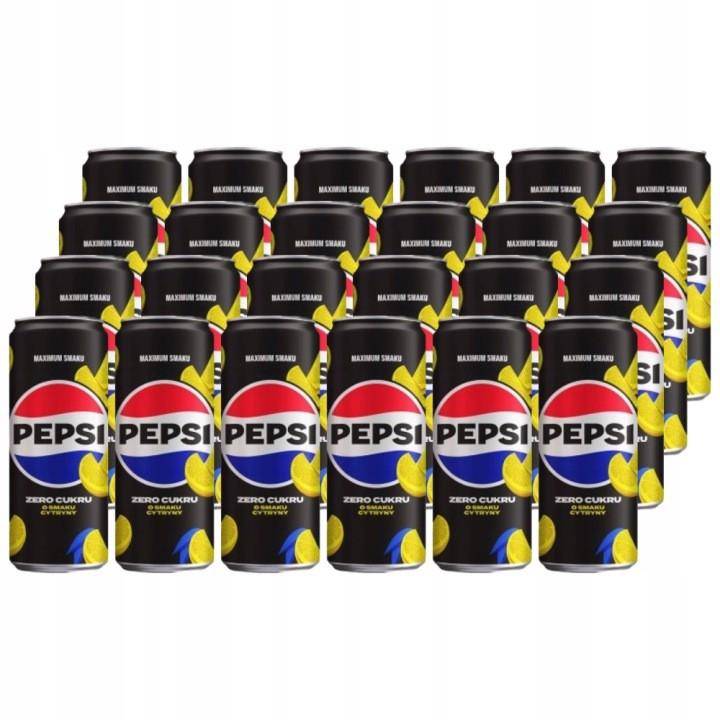 Pepsi twist zero kolsyrad dryck med citronsmak utan socker 330ml x 24 stycken