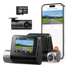 70mai Dashcam Auto Vorne & Hinten A510, 2.7K 1944P+1080P WiFi Dash Cam mit STARVIS 2, 64GB SD Karte, Dual Autokamera mit Parkmodus, Super Nachtsicht, HDR, G-Sensor, ADAS, Loop-Aufnahme, APP Steuerung