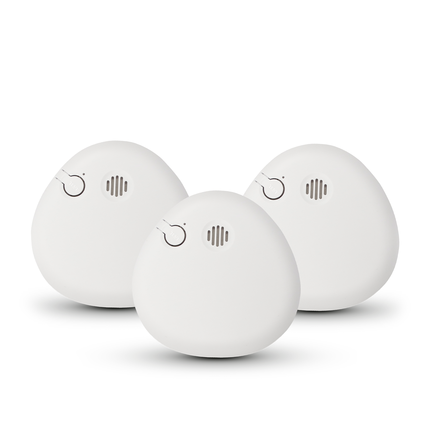 Housegard Pebble, brandvarnare inkl. batteri, 3-pack