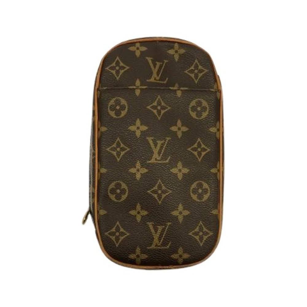 Louis Vuitton Vintage Pre-owned Monogram Pochette Gange Skuldertaske - Vintage - Dame - Brun - ONE SIZE - Uld
