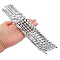 SuperLove Urethral Sounding Curved & Beaded Premium Stainless Steel Dilator Set
